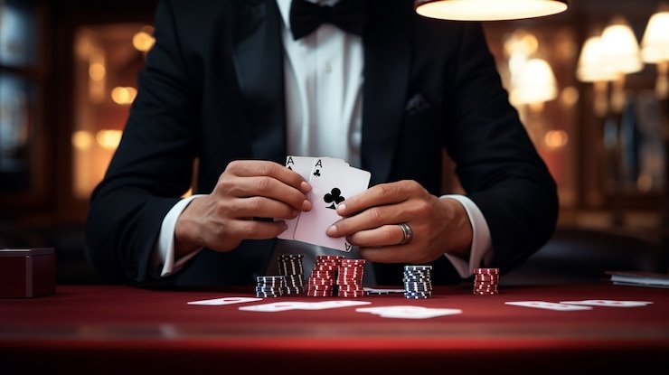 Pengguna dewasa menikmati Texas Holdem di oneplay77